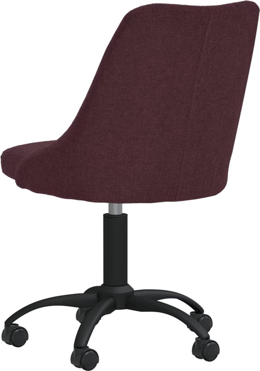 Vidaxl Eetkamerstoel Draaibaar Stof - Paars