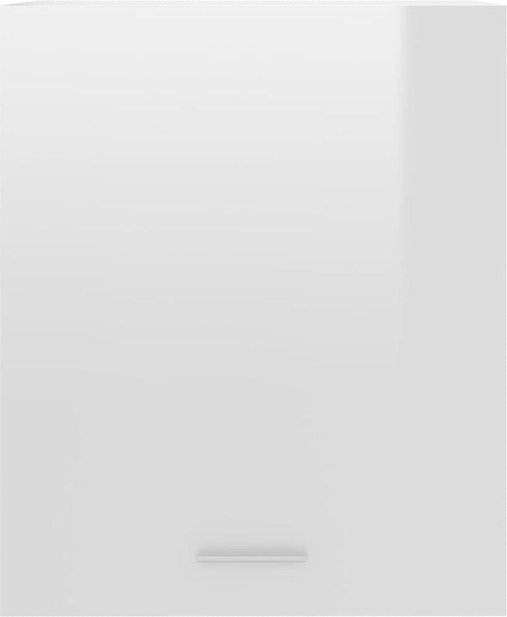 Vidaxl Hangkasten 2 St 50x31x60 Cm Spaanplaat Hoogglans - Wit