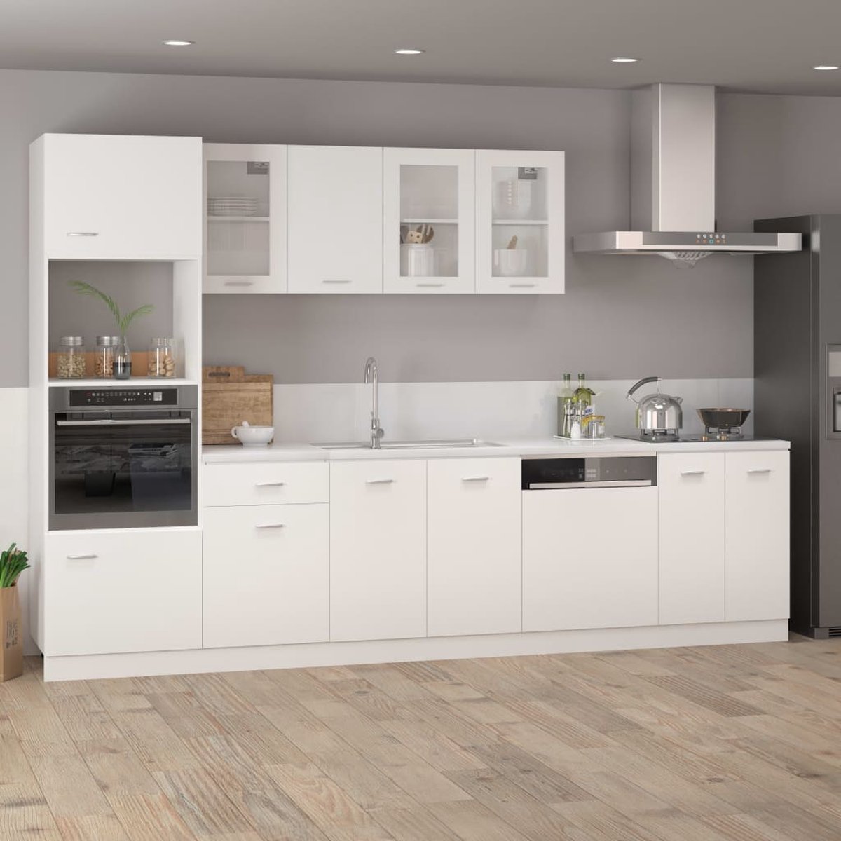 Vidaxl Hangkast 80x31x60 Cm Spaanplaat - Wit