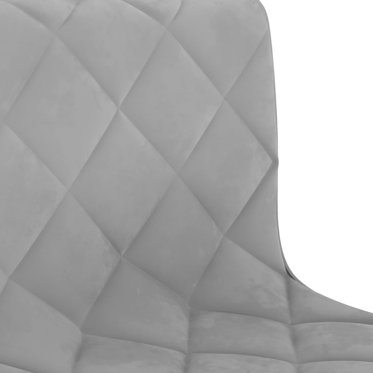 Vidaxl Eetkamerstoelen Draaibaar 2 St Fluweel Licht - Grijs