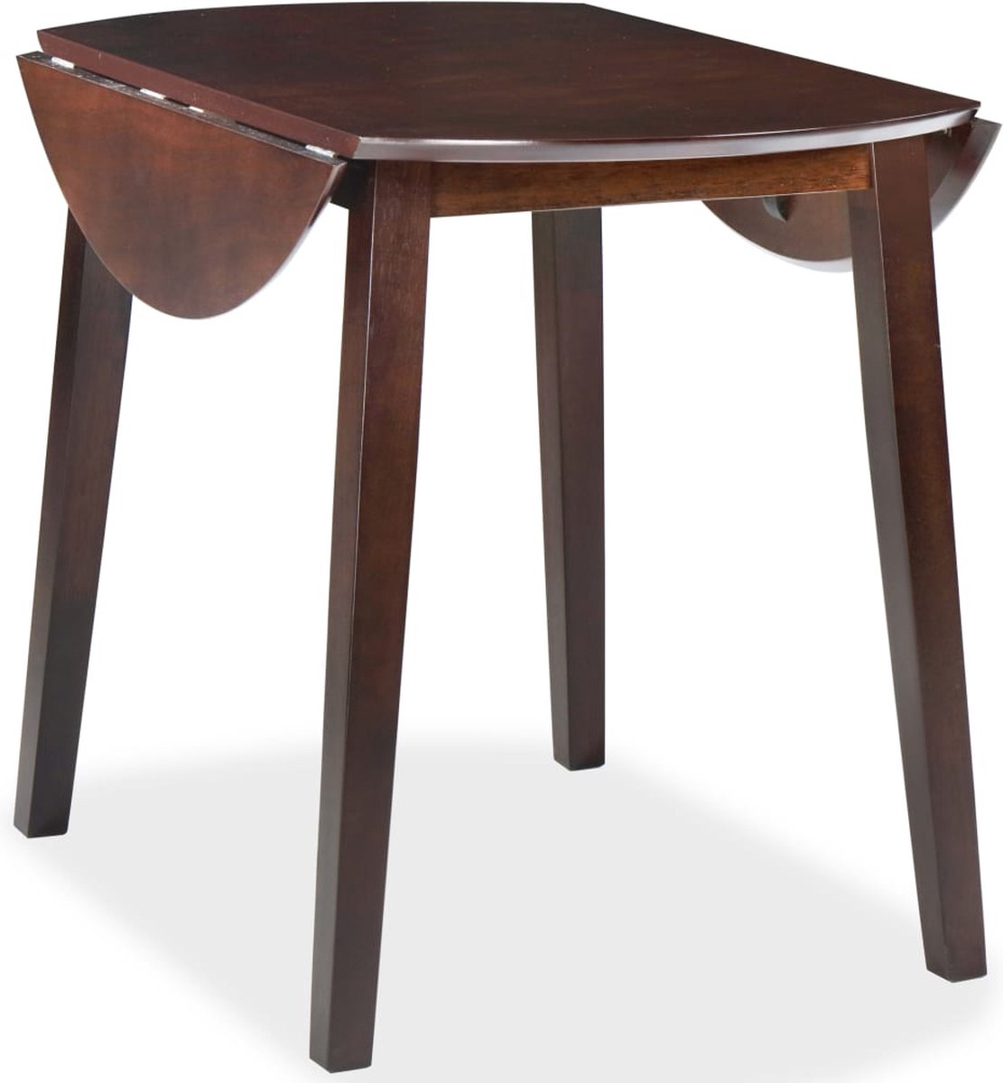Vidaxl Eettafel Inklapbaar Rond Mdf - Bruin