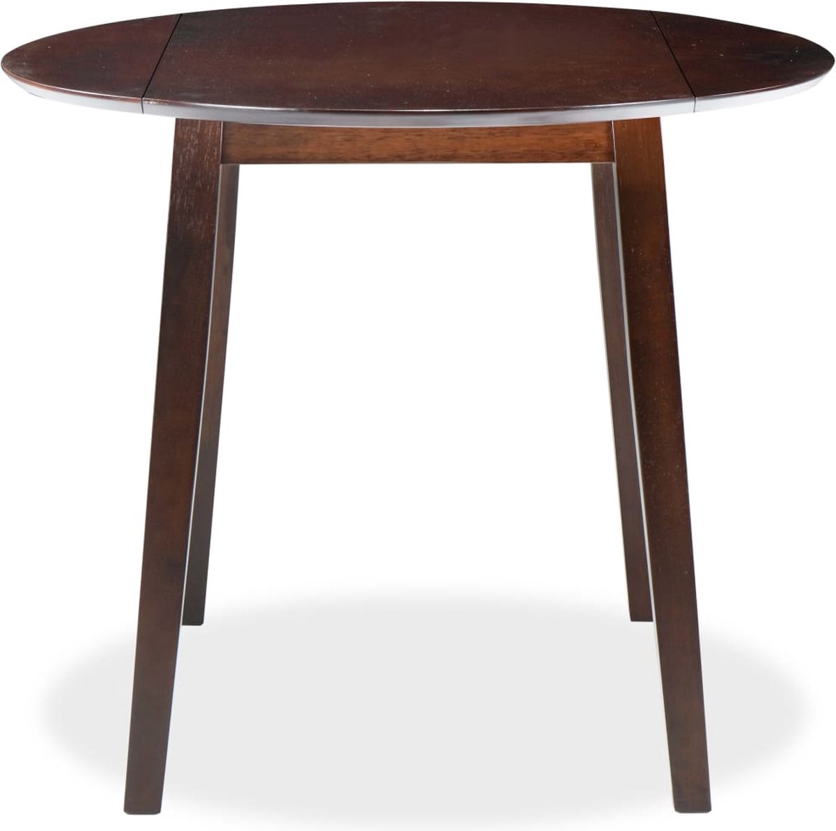 Vidaxl Eettafel Inklapbaar Rond Mdf - Bruin