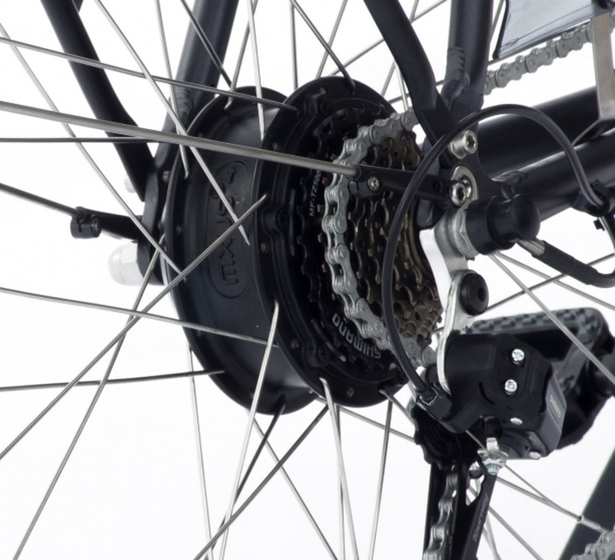 Amigo Elektrische Stadsfiets E-vibe D2 28 Inch 50 Cm Heren 7v V-brakes Antraciet - Grijs