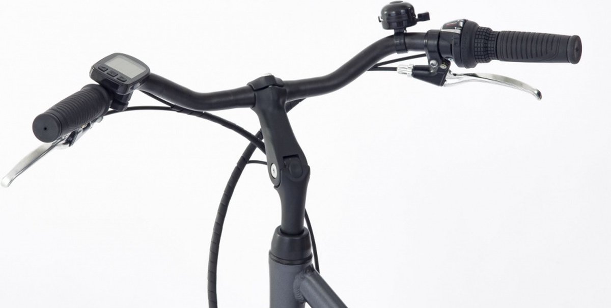 Amigo Elektrische Stadsfiets E-vibe D2 28 Inch 50 Cm Heren 7v V-brakes Antraciet - Grijs