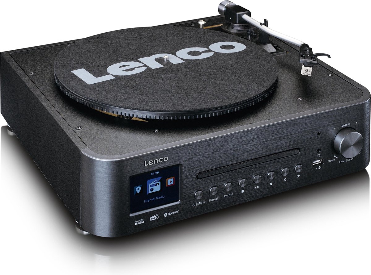 Lenco Hifi Set Met Internet, Dab+ En Fm Radio Mc-460bk - Zwart