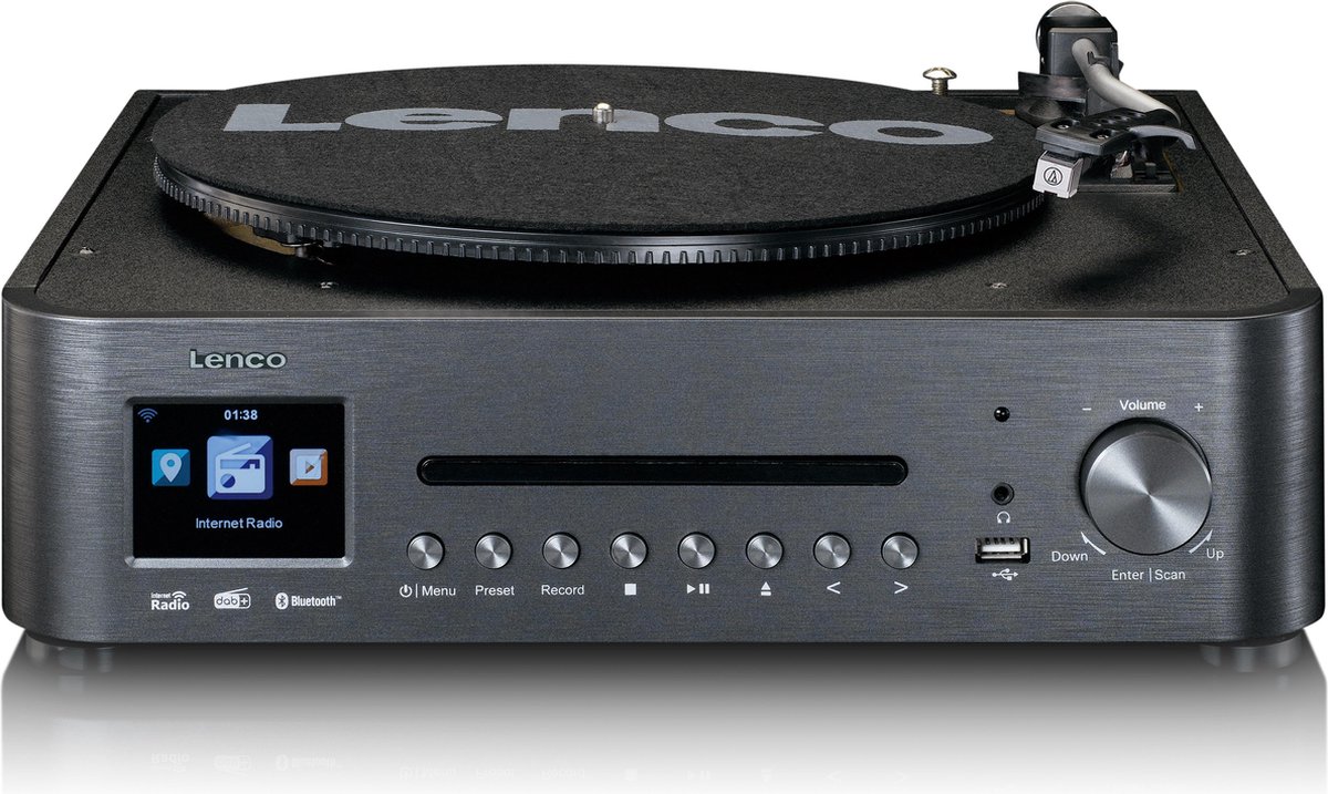 Lenco Hifi Set Met Internet, Dab+ En Fm Radio Mc-460bk - Zwart