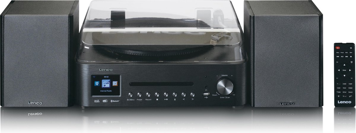 Lenco Hifi Set Met Internet, Dab+ En Fm Radio Mc-460bk - Zwart