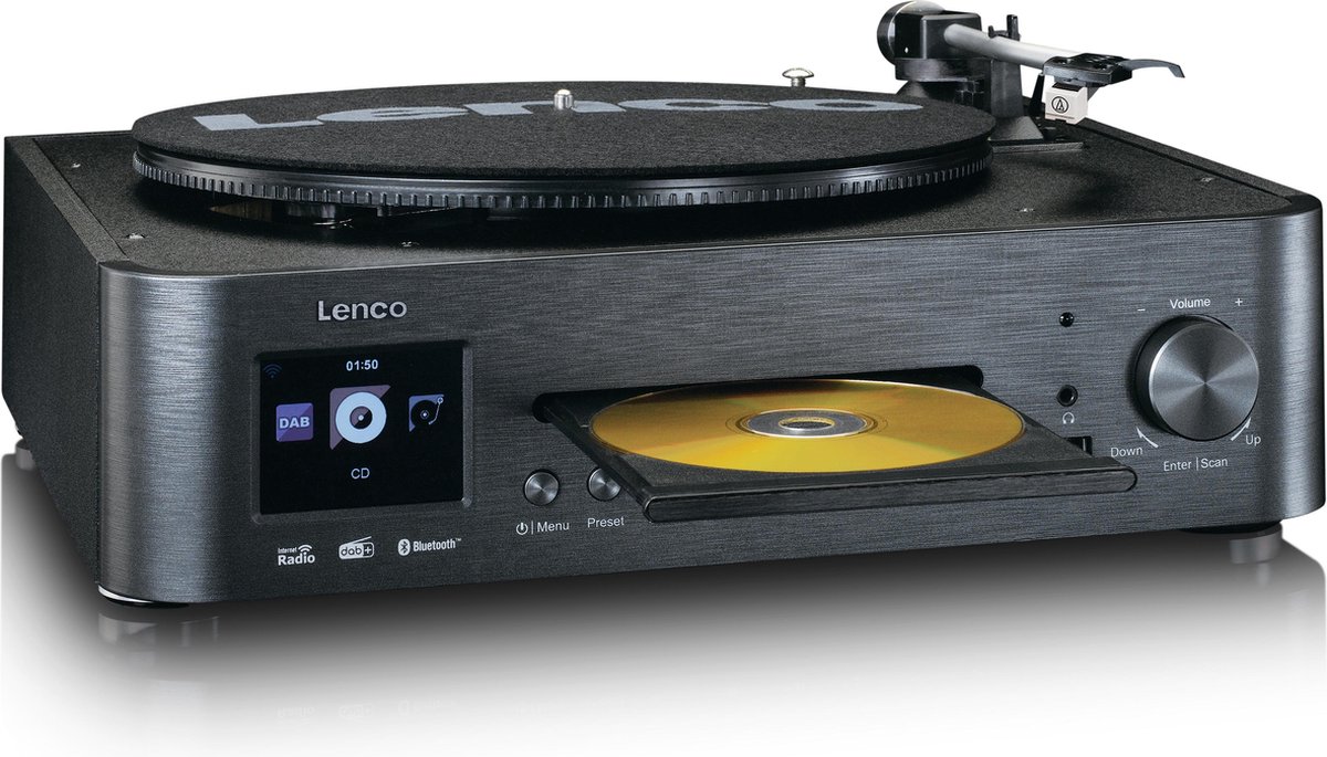 Lenco Hifi Set Met Internet, Dab+ En Fm Radio Mc-460bk - Zwart