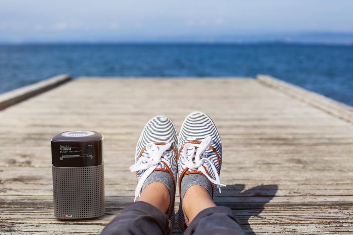 Pinell - North - Portable Radio - Sunset Red - Rood