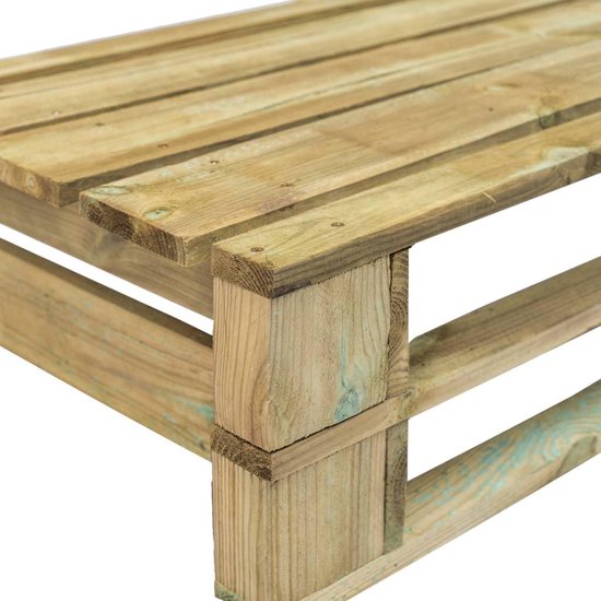 Vidaxl Tuinbank Met Rode Kussens Pallet Grenenhout - Rood