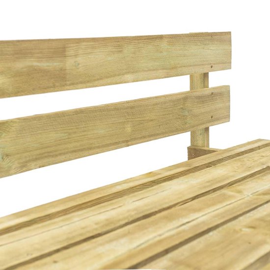 Vidaxl Tuinbank Met Rode Kussens Pallet Grenenhout - Rood