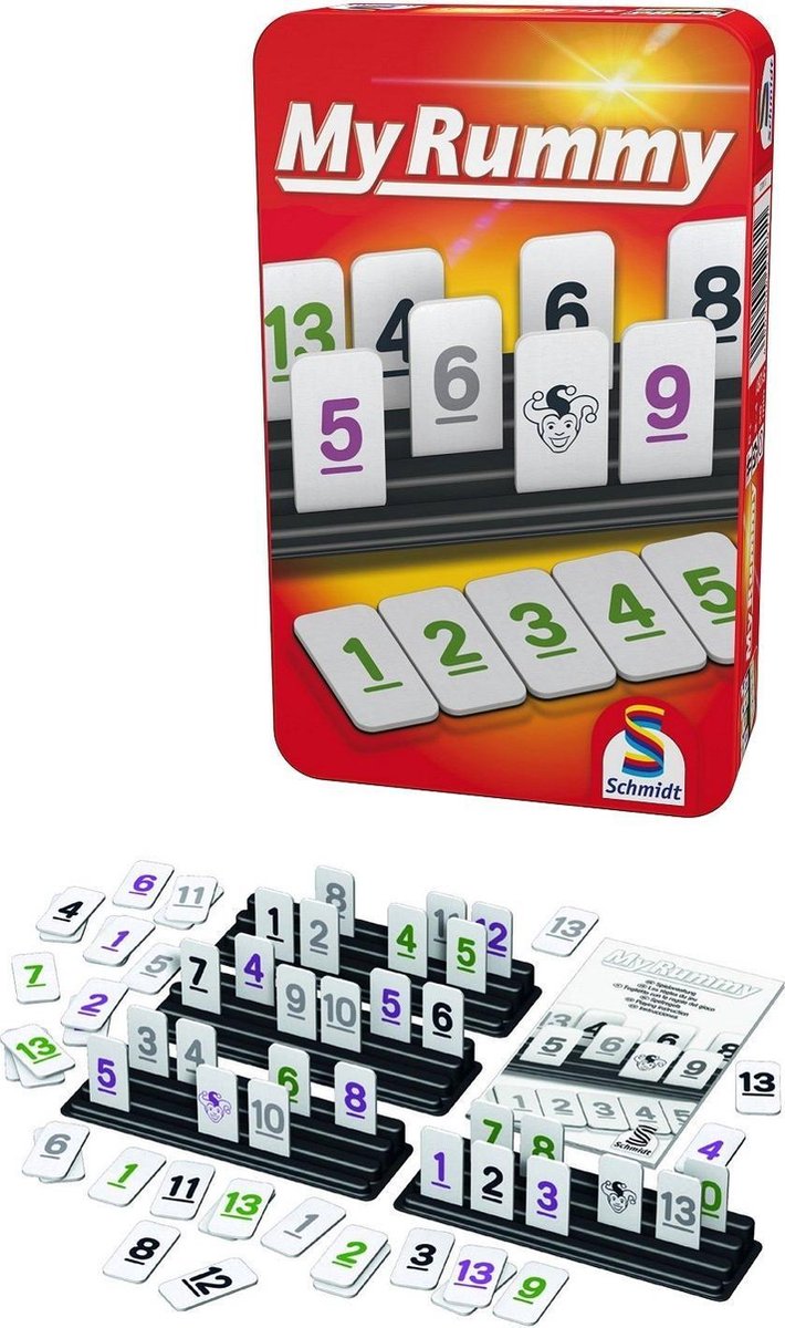 Schmidt Spiele My Rummy Reisspel - Rood