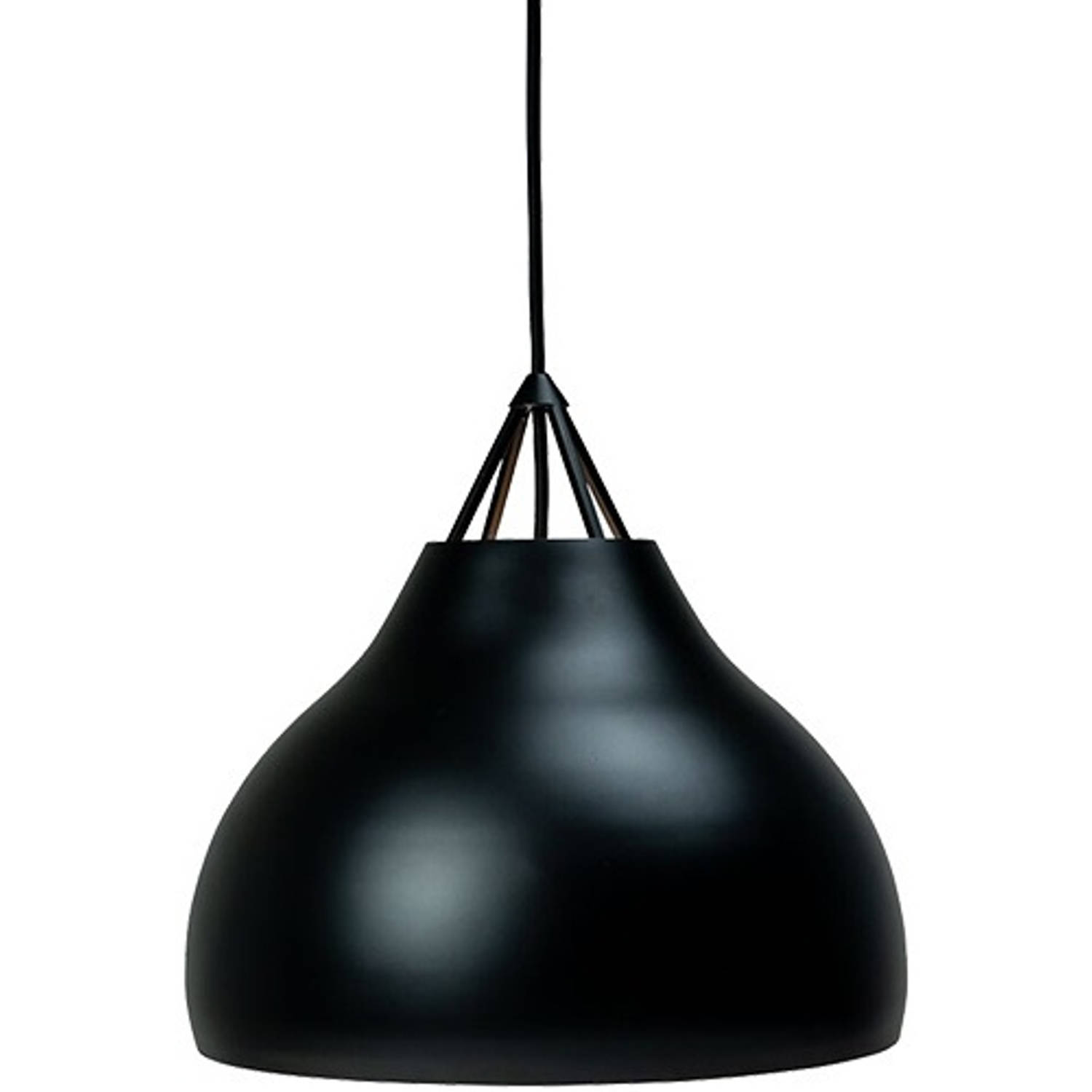 Dyberg Larsen Hanglamp Pyra 23 X 30 Cm E27 Staal 60w Mat - Zwart