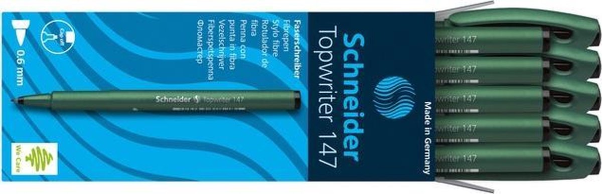 Schneider Electric Fineliner Topwriter 147 0,6 Mm Zwartschrijvend - Groen