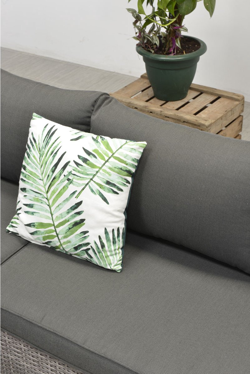 Garden Impressions Lyon Loungeset 5-delig Incl. Lounge Tuinstoel - Reflex Black - Grijs