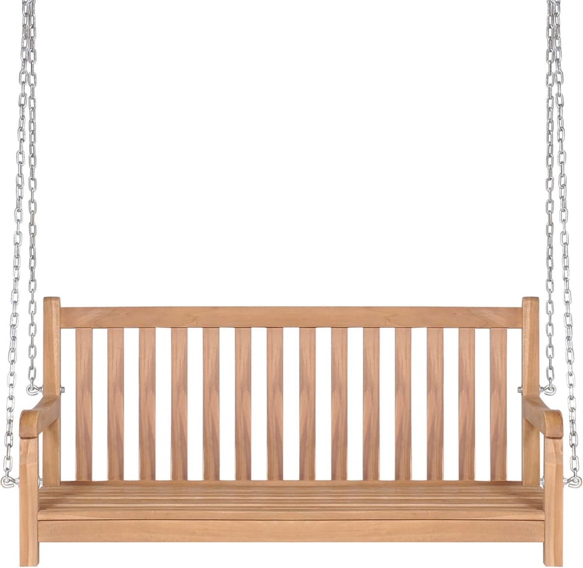 Vidaxl Schommelbank 120x60x57,5 Cm Massief Teakhout - Bruin