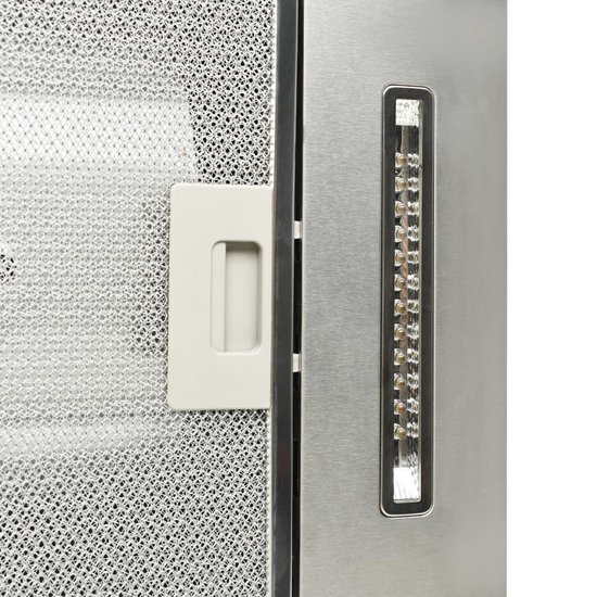 Vidaxl Eilandafzuigkap 756 M³/u Led 90 Cm Roestvrij Staal - Silver