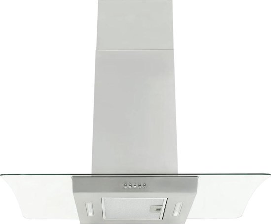 Vidaxl Eilandafzuigkap 756 M³/u Led 90 Cm Roestvrij Staal - Silver