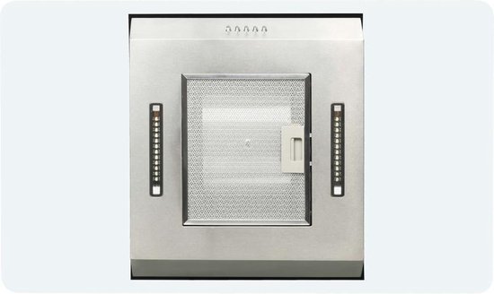 Vidaxl Eilandafzuigkap 756 M³/u Led 90 Cm Roestvrij Staal - Silver