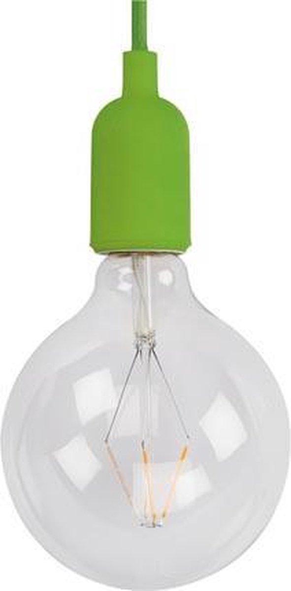 Velleman Hanglamp 100 Cm E27 Siliconen/textiel - Groen