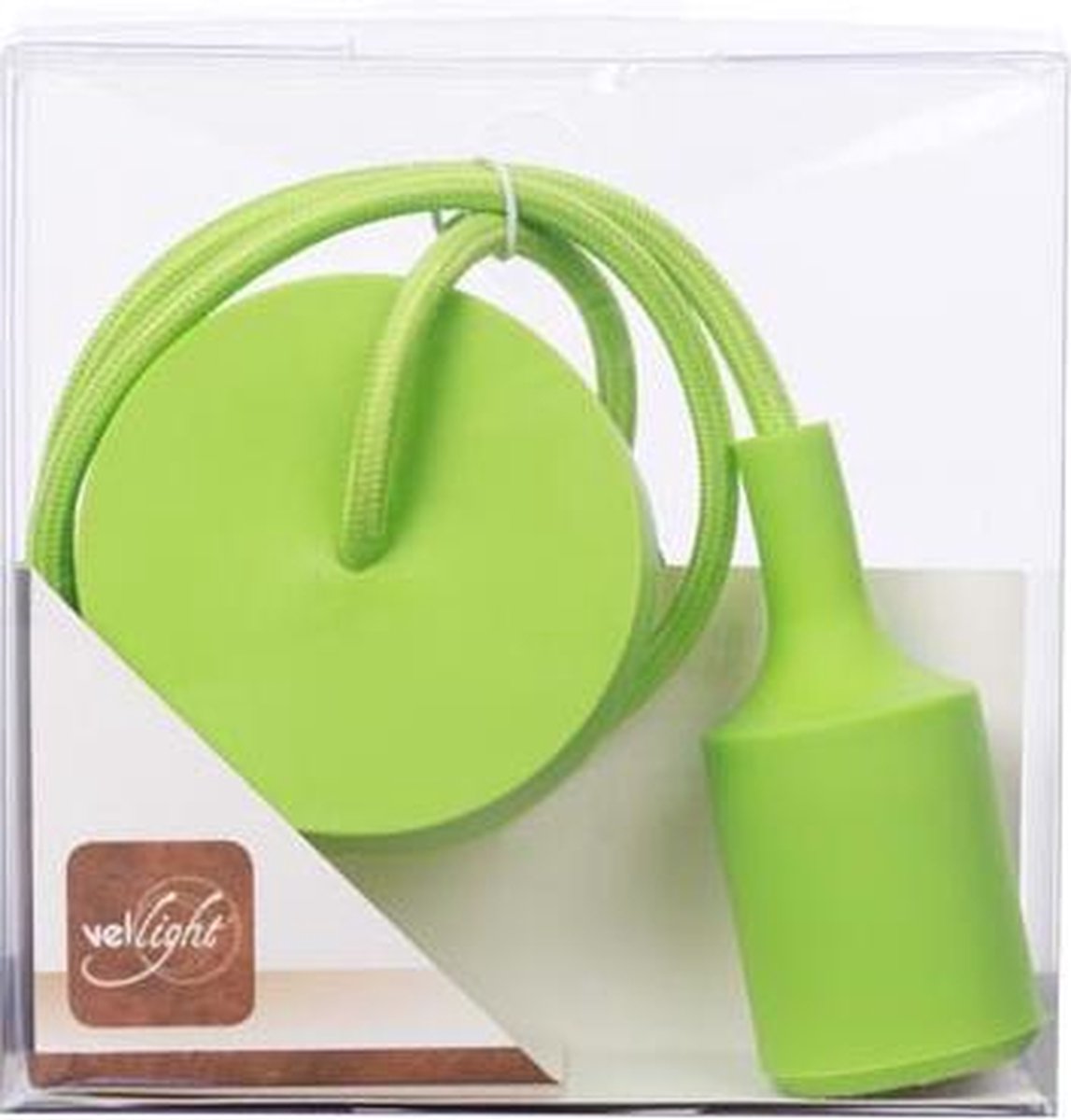 Velleman Hanglamp 100 Cm E27 Siliconen/textiel - Groen