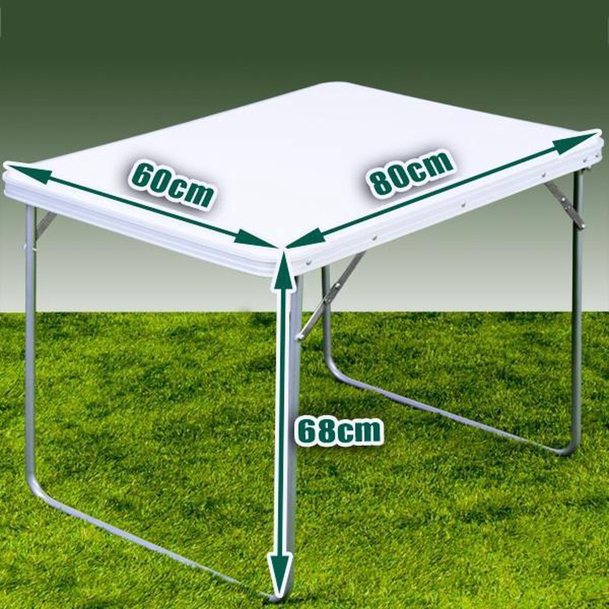 Deuba Campingtafel Klaptafel - Aluminium - 80 X 60 X 70 Cm