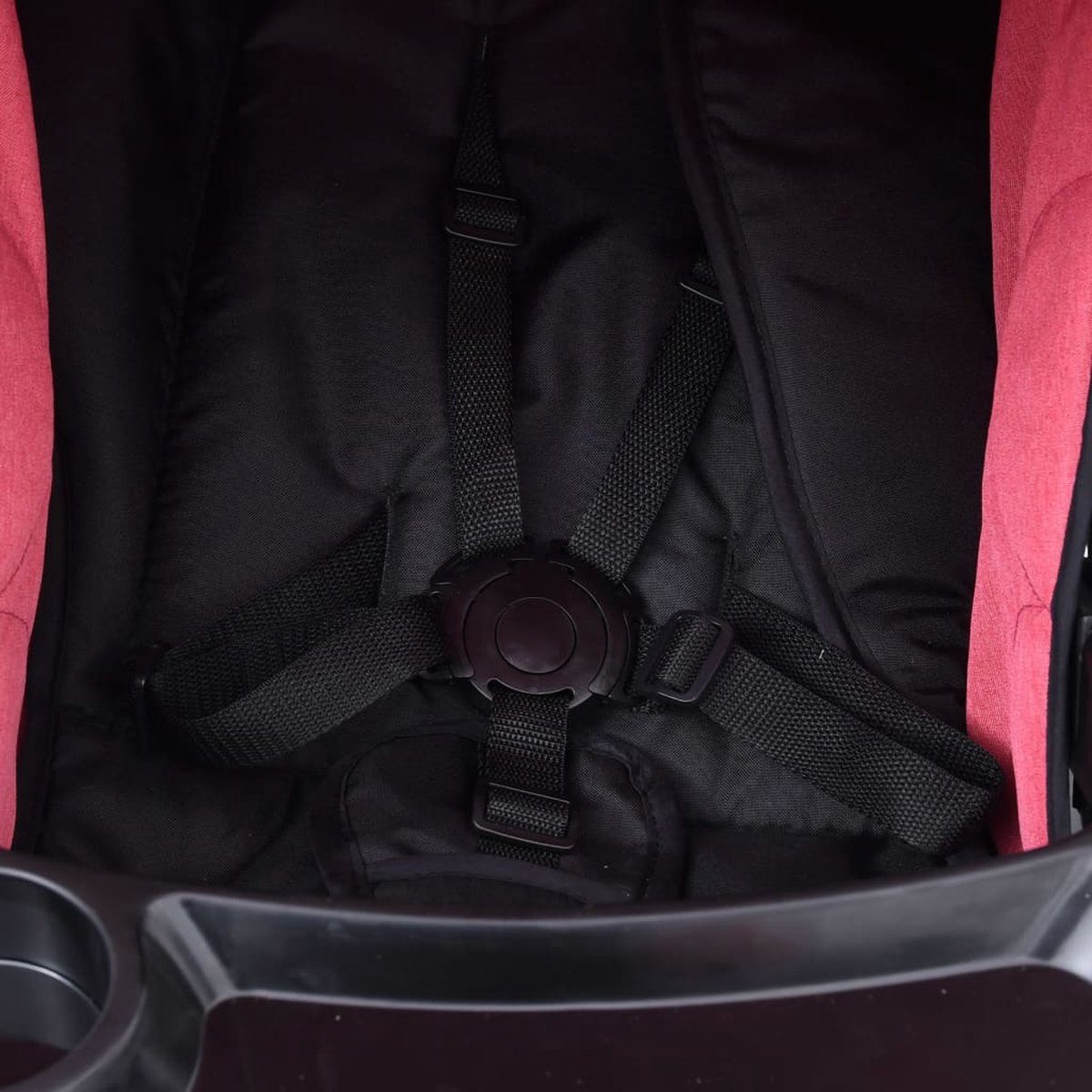 Vidaxl Kinderwagen 3-in-1 Staal En - Rood