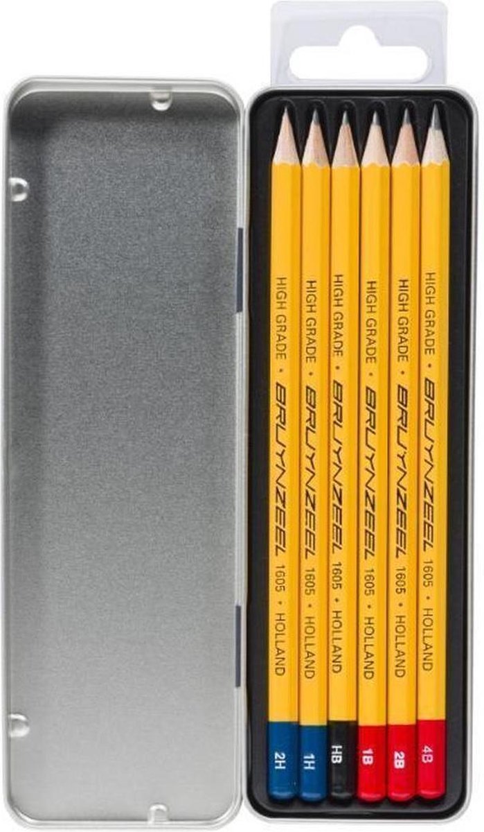 Bruynzeel Grafietpotloden Teens Hout 6 Stuks - Bruin