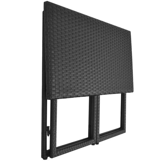 Vidaxl Tuinset Poly Rattan 12-delig - Zwart