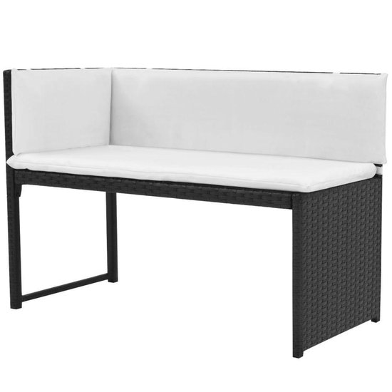 Vidaxl Tuinset Poly Rattan 12-delig - Zwart