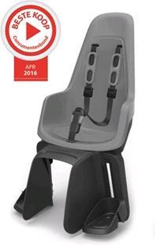 Bobike One Maxi Fietszitje Achter Urban Grey - Grijs