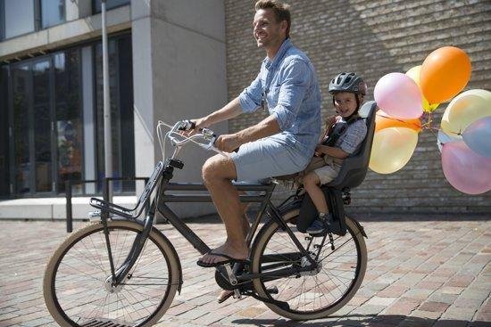 Bobike One Maxi Fietszitje Achter Urban Grey - Grijs