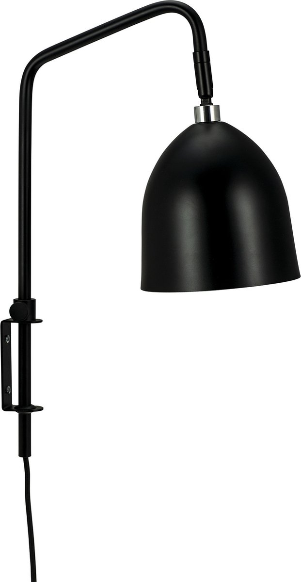 Dyberg Larsen Wandlamp Easton Led 15 X 43 Cm E27 60w - Zwart