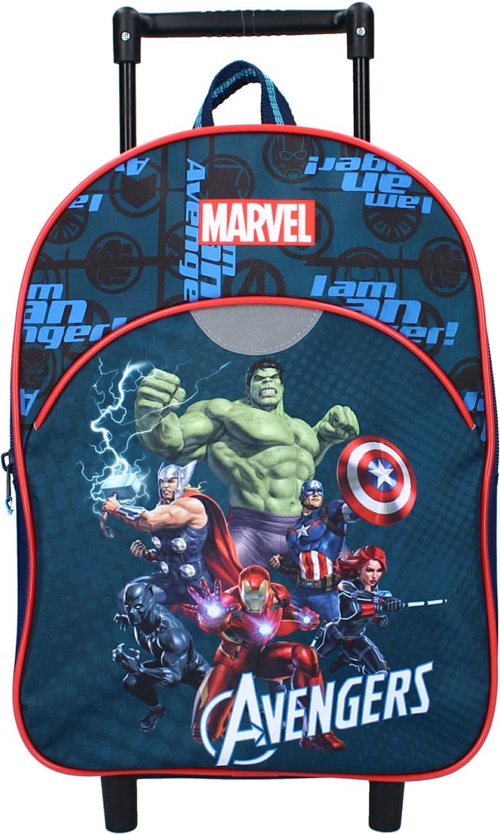 Marvel Trolleyrugzak Avengers Junior 9,1 Liter Polyester Navy - Blauw