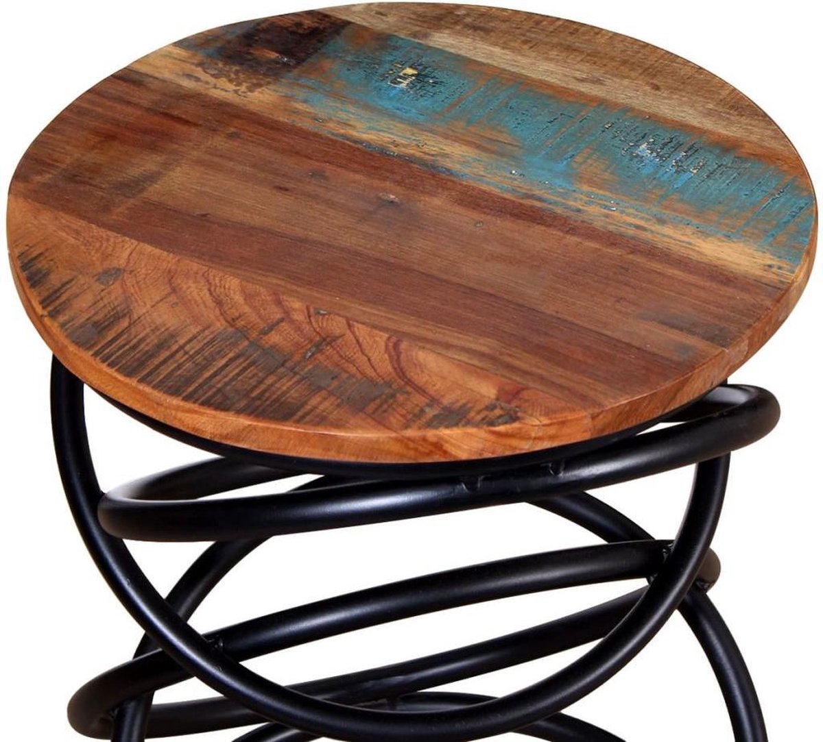 Vidaxl Bijzettafel Massief Gerecycled Hout - Bruin