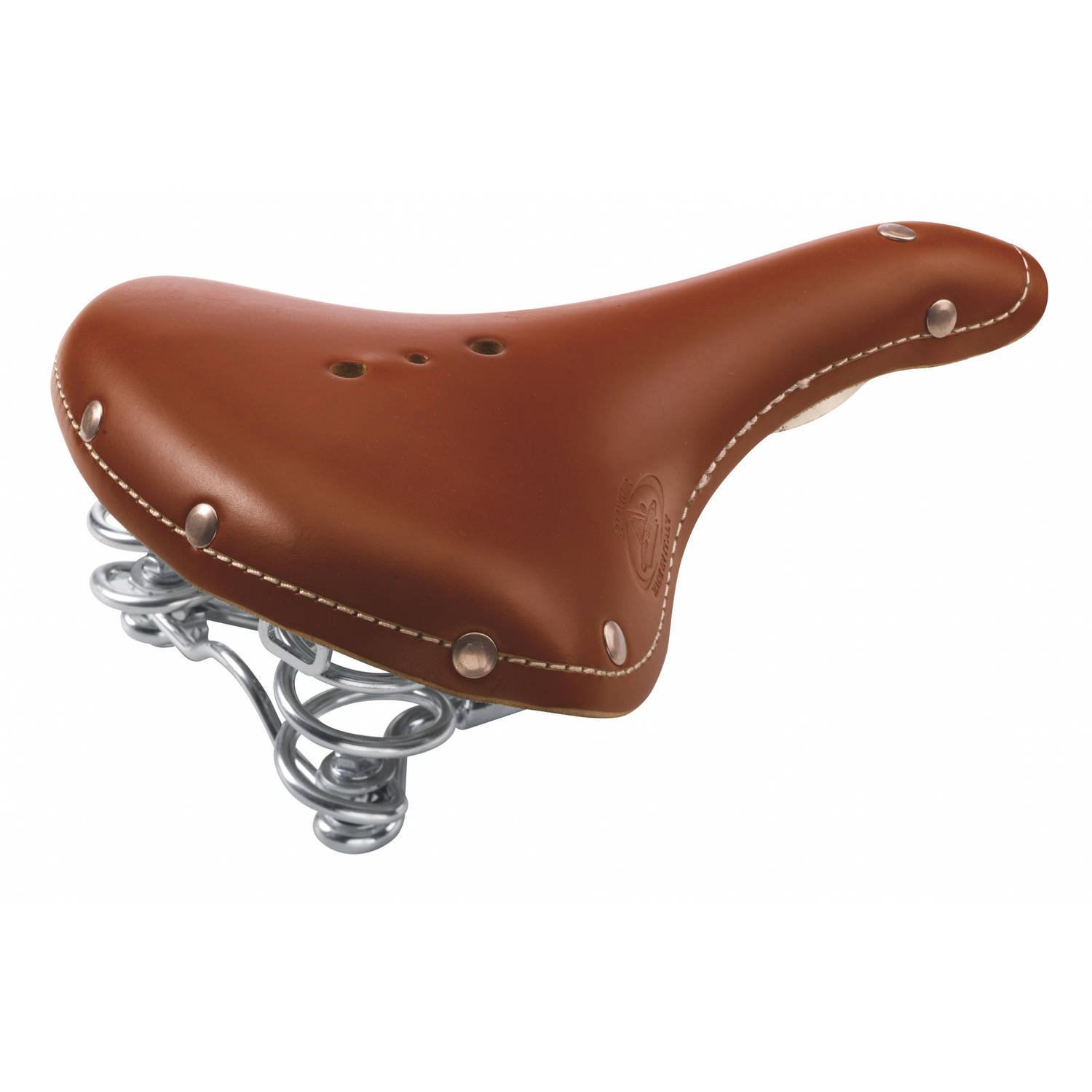 Selle Monte Grappa Zadel Old Frontiers Classic 28 Cm Veer Cognac - Bruin