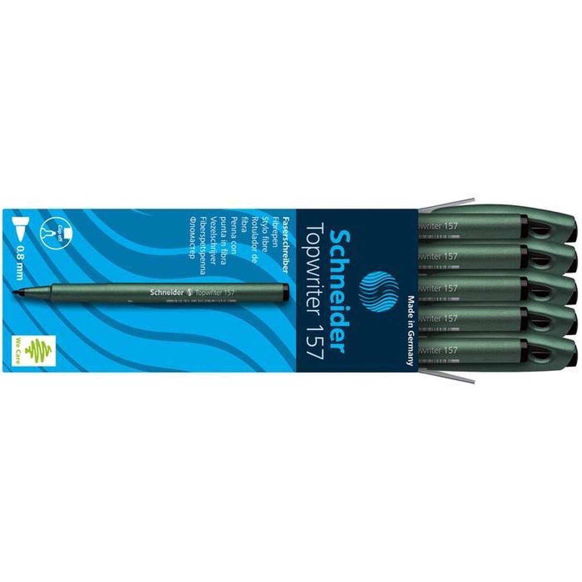 Schneider Electric Fineliner Topwriter 157 0,8 Mm 12 Cm - Zwart