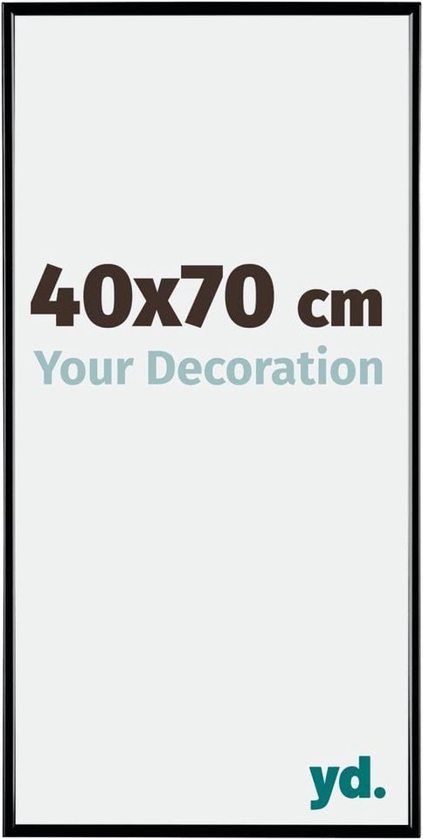 Your Decoration Evry Kunststof Fotolijst 40x70cm Hoogglans - Zwart