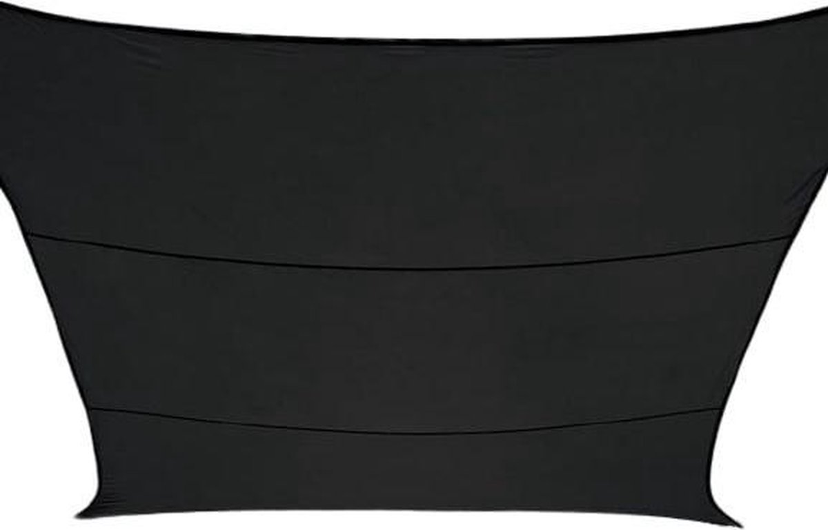 Perel Schaduwdoek Vierkant 3,6 Meter Polyester Antraciet - Grijs