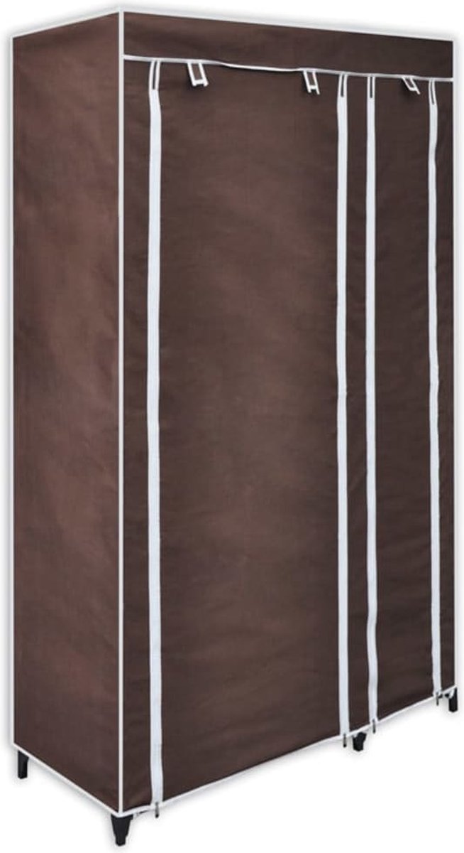 Vidaxl Kledingkasten Stof 2 St - Bruin