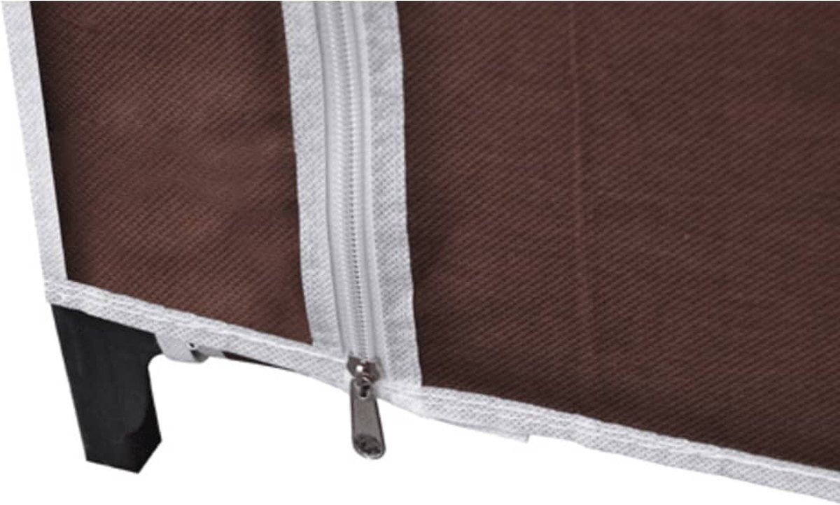 Vidaxl Kledingkasten Stof 2 St - Bruin
