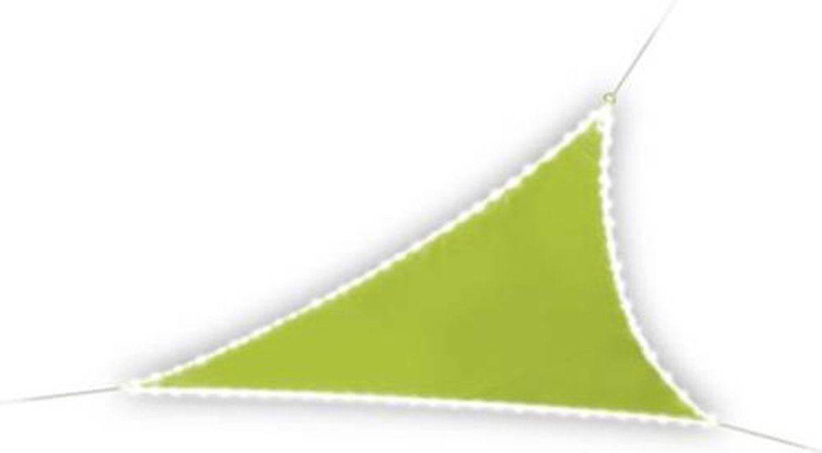 Perel Schaduwdoek Solar Rand-leds 3,6 Meter Polyester Lime - Groen