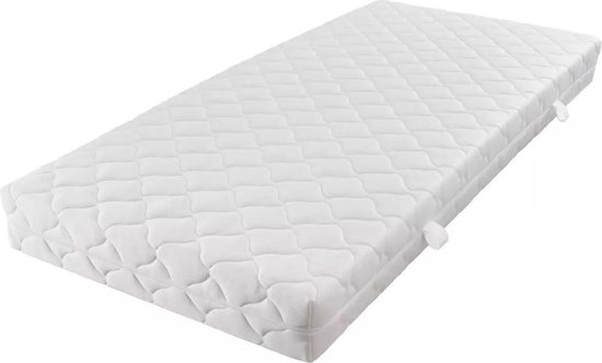 Vidaxl Matras Met Een Wasbare Hoes 200x140x17 Cm - Wit