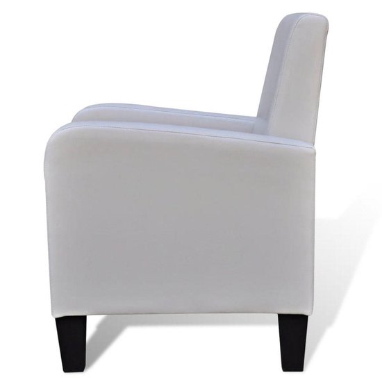 Vidaxl Fauteuil Kunstleer - Wit