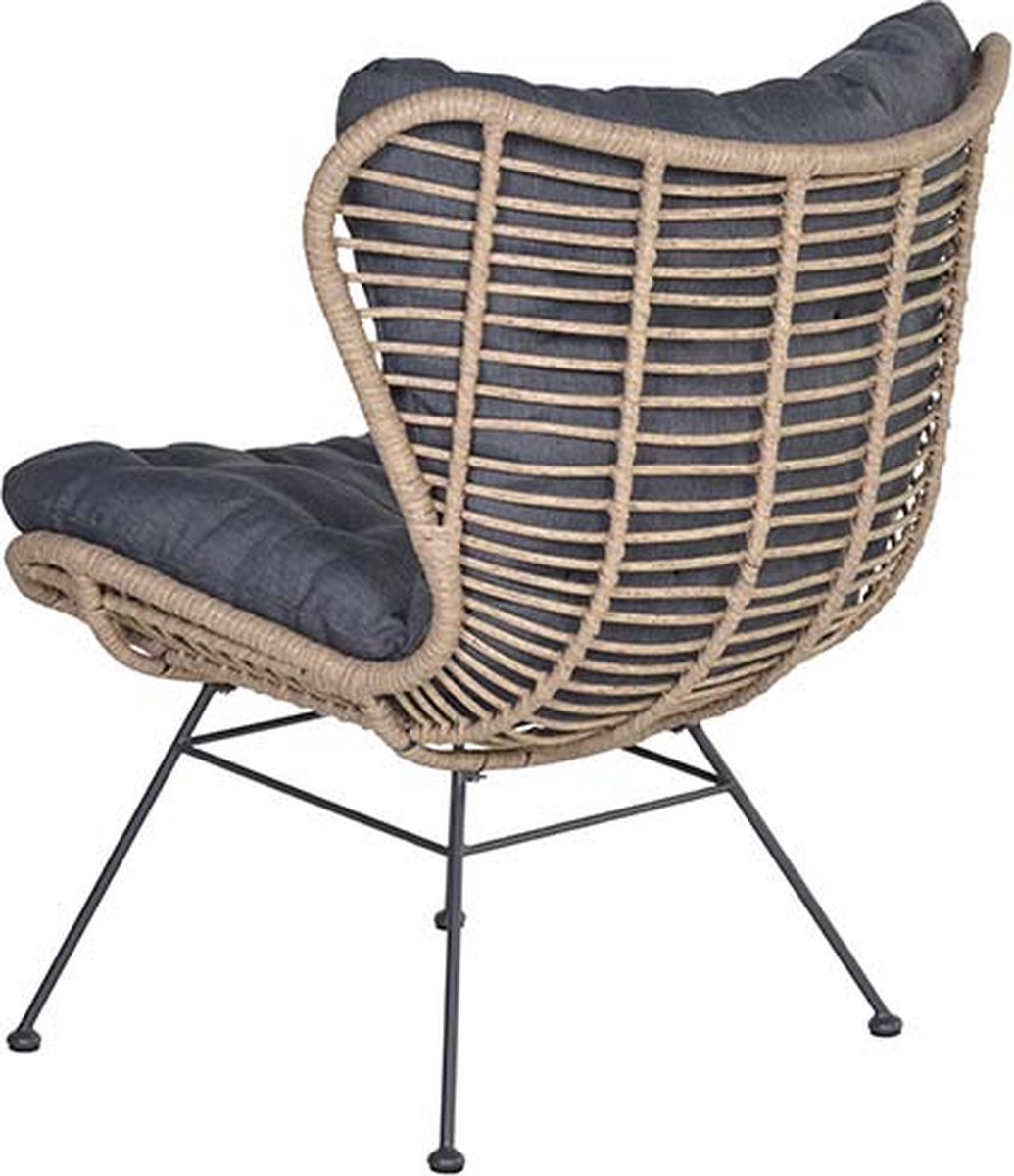 Garden Impressions Melfort Relax Fauteuil - Mystic Grey - Bruin