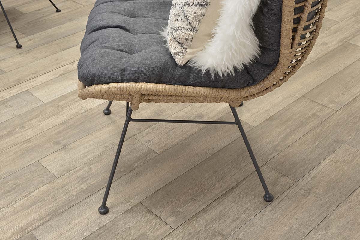 Garden Impressions Melfort Relax Fauteuil - Mystic Grey - Bruin