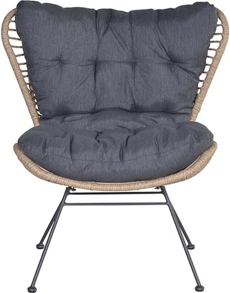 Garden Impressions Melfort Relax Fauteuil - Mystic Grey - Bruin