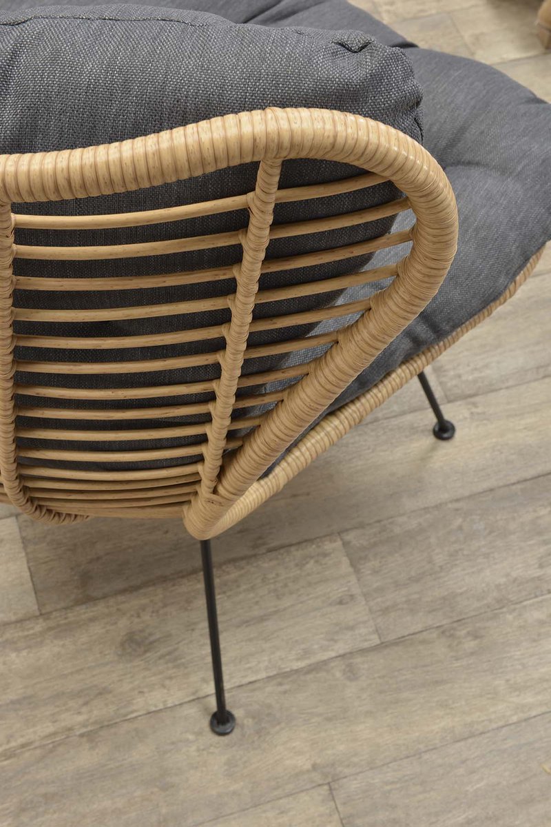 Garden Impressions Melfort Relax Fauteuil - Mystic Grey - Bruin