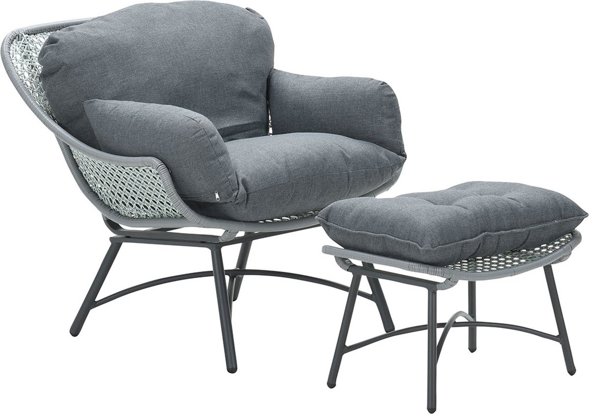 Garden Impressions Selene Fauteuil Met Voetenbank - Soft - Groen