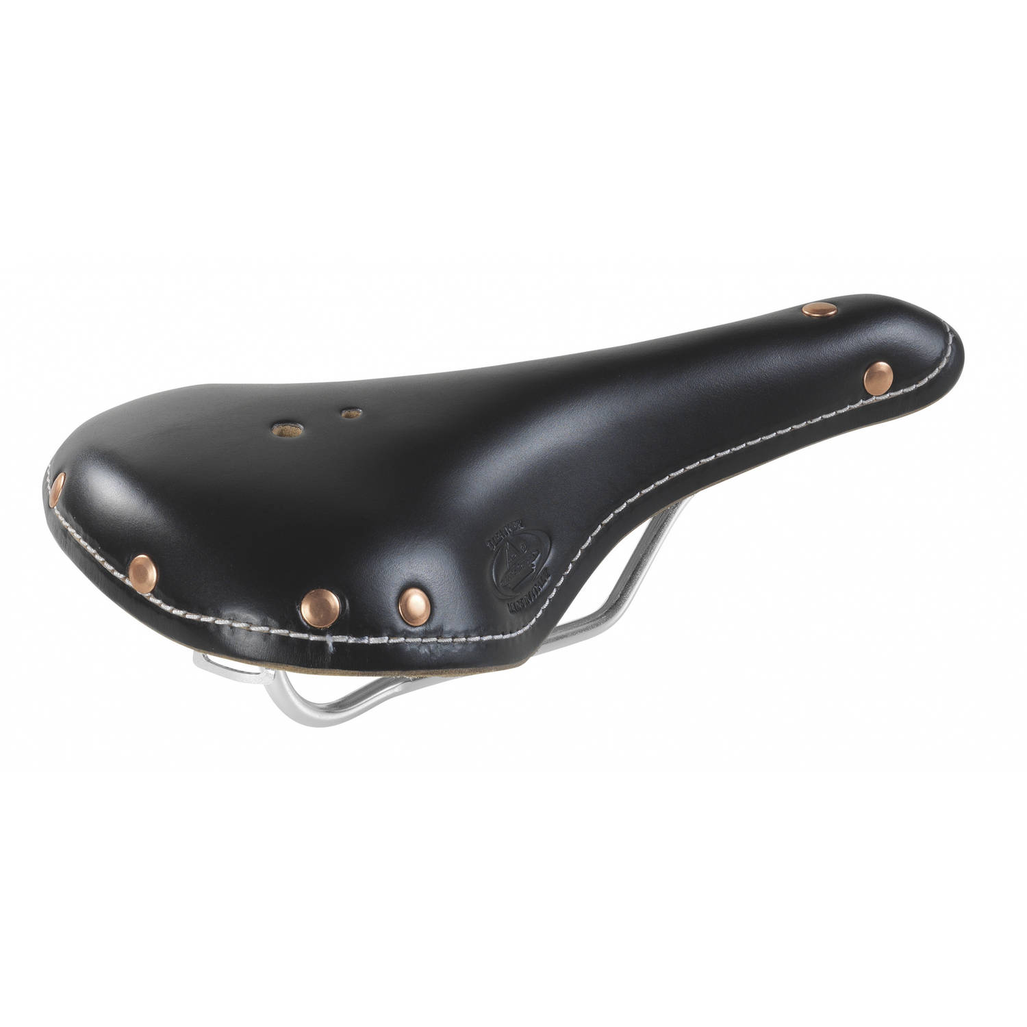 Selle Monte Grappa Zadel Old Frontiers Sports Leer 30 Cm - Zwart